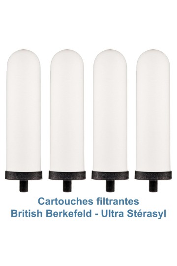 BRITISH BERKEFELD : 2 paires de cartouches filtrantes Ultra Stérasyl