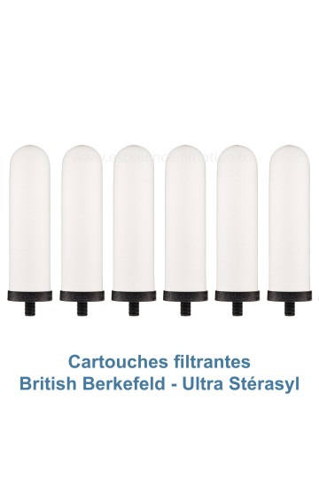 BRITISH BERKEFELD : 3 paires de cartouches filtrantes Ultra Stérasyl