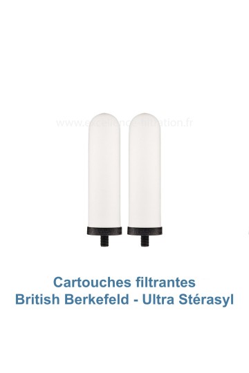 BRITISH BERKEFELD : 1 paire de cartouches filtrantes Ultra Stérasyl