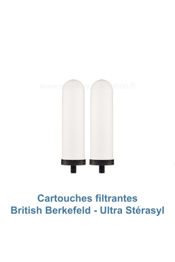 BRITISH BERKEFELD : 1 paire de cartouches filtrantes Ultra Stérasyl