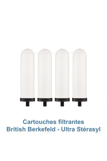 BRITISH BERKEFELD : 2 paires de cartouches filtrantes Ultra Stérasyl