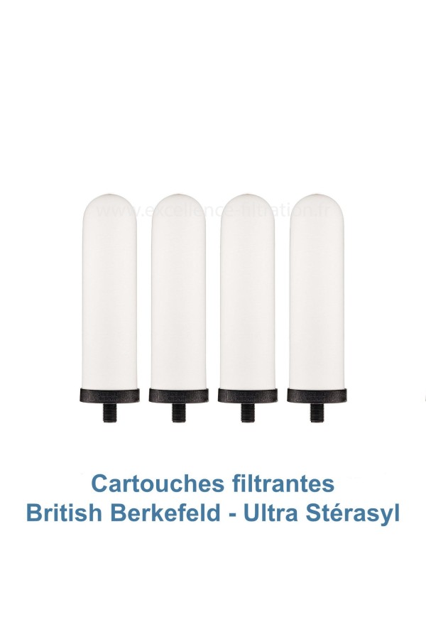 BRITISH BERKEFELD : 2 paires de cartouches filtrantes Ultra Stérasyl